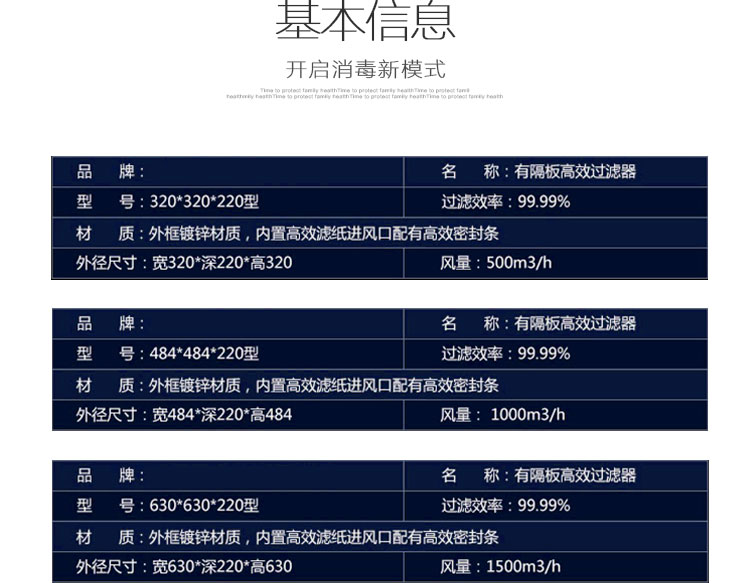 有隔板高效過(guò)濾器